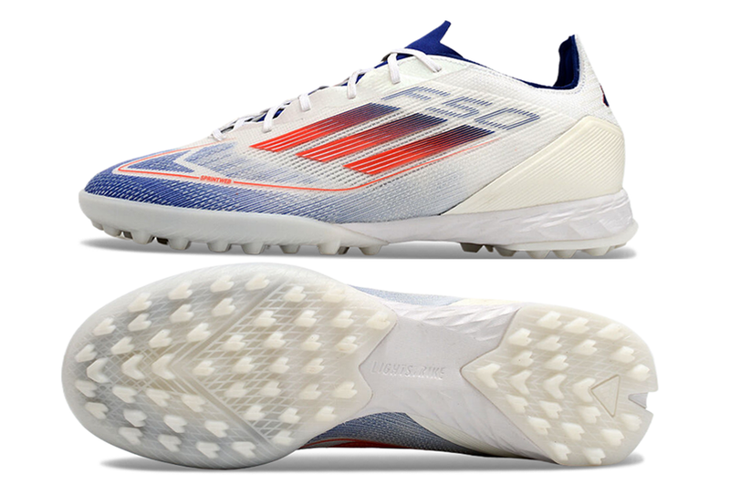 Chuteiras de futebol adidas F50 Pro TF - Branco/azul