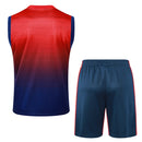 Paris Saint-Germain Training Set Tank Top Shirt + Shorts 24/25 - Men's Jordan - Red and Blue