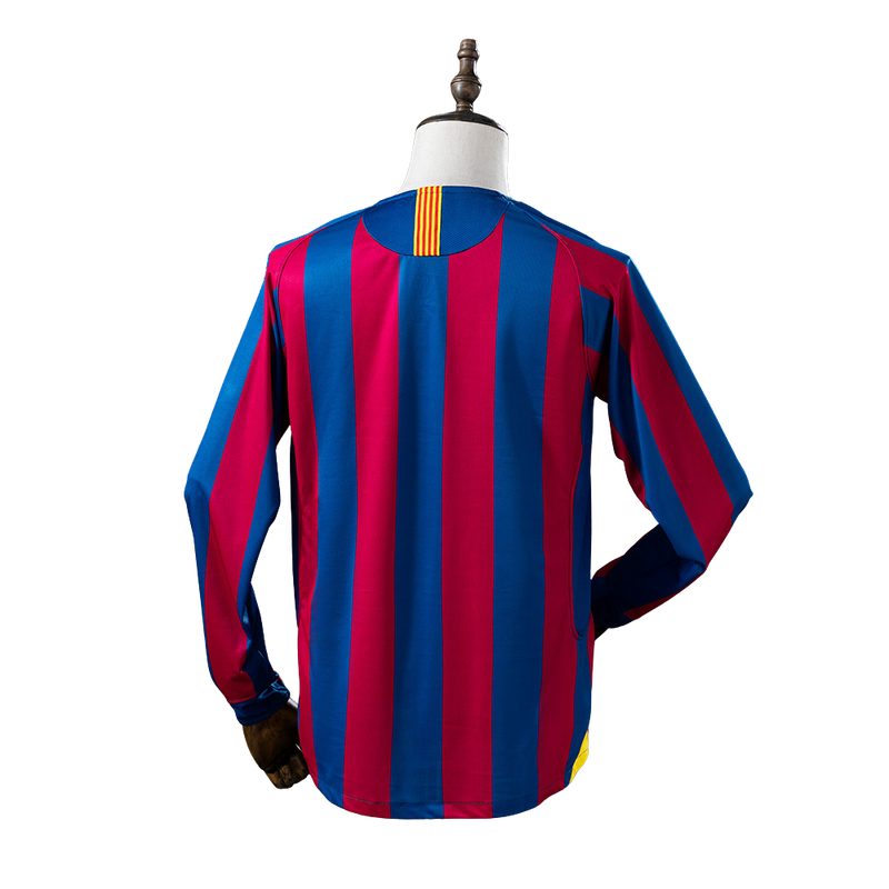 Camisa Do Barcelona l Retrô 05/06 Manga Longa - Torcedor Masculina