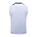 Conjunto Real Madrid Treino Camisa Regata + short 24/25 - Masculino adidas - branco (ombros brancos)