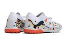 Chuteiras de futebol Puma Future X Powercat Tokyo Match TF - Branco/Laranja