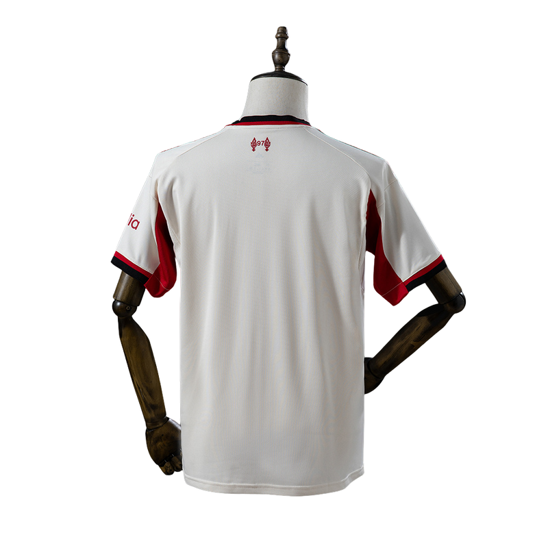 Camisa Liverpool II 25/26 - Torcedor Adidas Masculina - Bege com detalhes em vermelho e preto