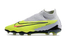 Chuteira de Campo NIKE PHANTOM GX ELITE DF Link FG - Branco/Verde