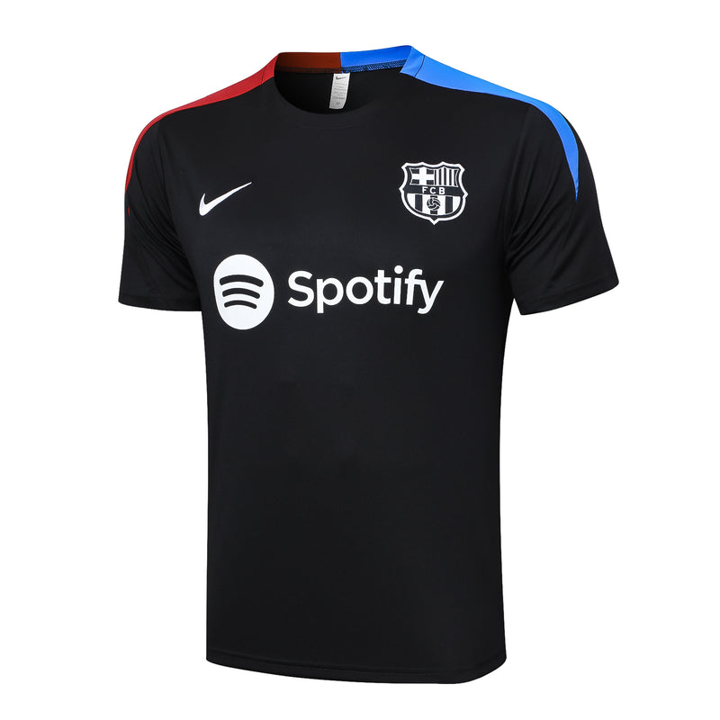 Conjunto Barcelona Treino Camisa manga curta + short 24/25 - Masculino Nike - preto