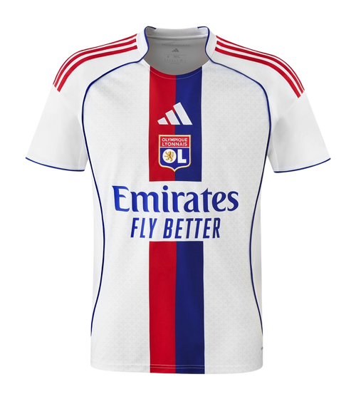 Camisa Lyon I 25/26 - Torcedor Adidas Masculina - Branca