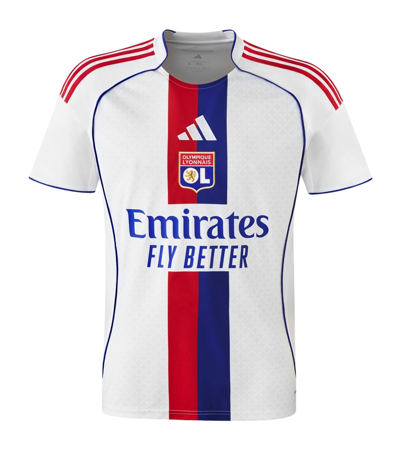 Camisa Lyon I 25/26 - Torcedor Adidas Masculina - Branca