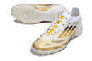Chuteiras de futebol adidas F50 Pro TF - Branco/dourado
