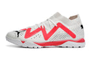 Chuteiras de futebol Puma Future X Powercat Tokyo Match TF - Branco/Vermelho