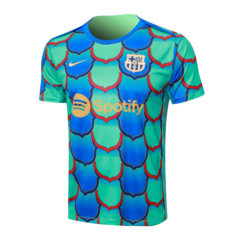 Conjunto Barcelona Treino Camisa manga curta + short 25/26 - Masculino Nike - verde