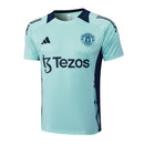 Conjunto Manchester United Treino Camisa manga curta + short 24/25 - Masculino Adidas - Verde Claro