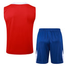Conjunto Paris Saint-Germain Treino Camisa Regata + short 24/25 - Masculino Jordan - Vermelho e Azul
