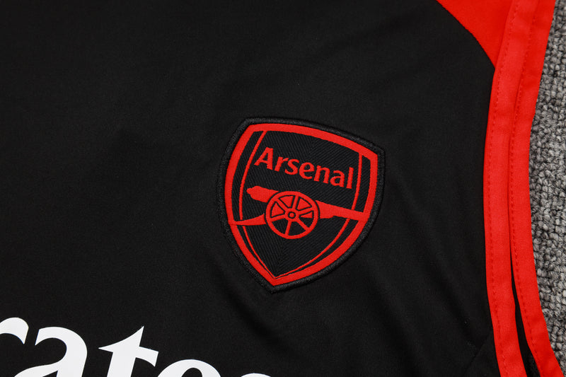 Arsenal Training Set Tank Top Shirt + Shorts 24/25 - Men's Adidas - Black