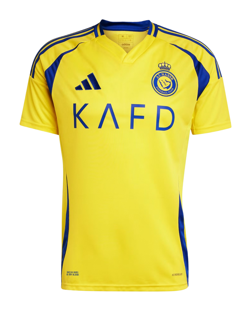 Camisa Al-Nassr I 24/25 - Torcedor Adidas Masculina - Amarela com detalhes em azul