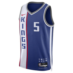Camisa NBA De'Aaron Fox - Sacramento Kings - 23/24 - Azul - Edição Cidade