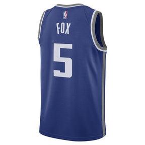Camisa NBA De'Aaron Fox - Sacramento Kings - 23/24 - Azul - Edição Cidade