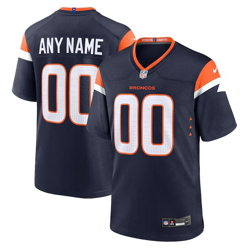 Camisa NFL Denver Broncos - Alternativa - Coleção Mile High - Versão de Jogo - Azul Marinho