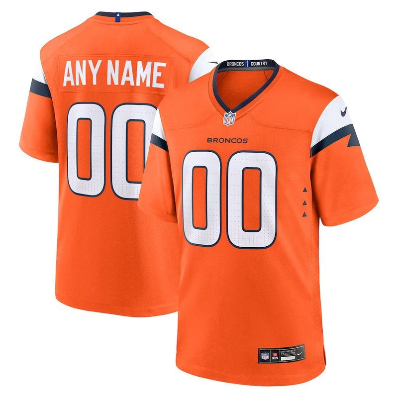 Camisa NFL Denver Broncos - Coleção Mile High - Versão de Jogo - Laranja