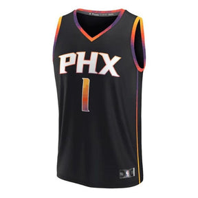 Camisa NBA Devin Booker - Phoenix Suns - 2023 Fast Break Jogador - Preto - Edição de Impacto