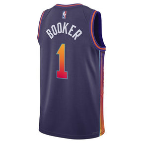 Camisa NBA Devin Booker - Phoenix Suns - 23/24 - Roxo - Edição Cidade