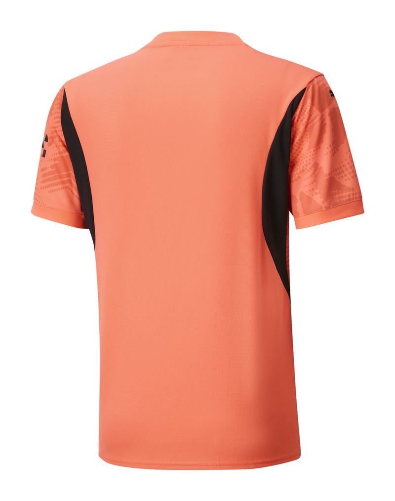 Camisa Manchester City Goleiro 24/25 - Torcedor Puma Masculina - Laranja com detalhes em preto