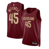 Camisa NBA Donovan Mitchell - Cleveland Cavaliers - 22/23 - Bordô