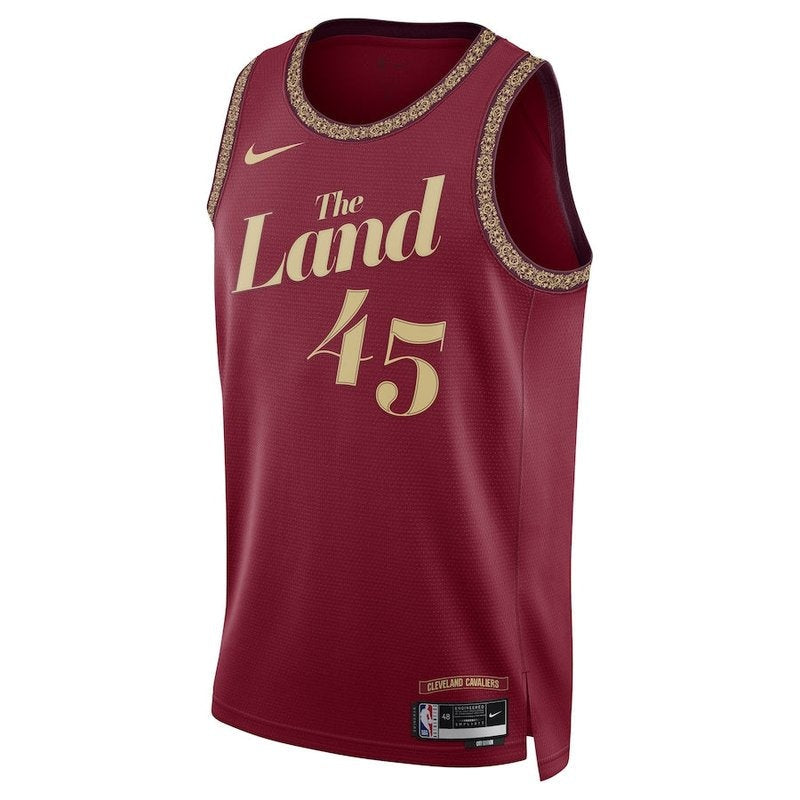 Camisa NBA Donovan Mitchell - Cleveland Cavaliers - 23/24 - Bordô - Edição Cidade