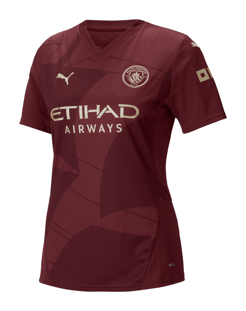 Camisa Manchester City III 24/25 - Torcedor Puma Feminina - Vinho