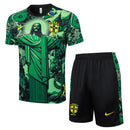 Conjunto do Brasil manga curta + short 24/25 Ediçao Especial - Masculino Nike - Verde
