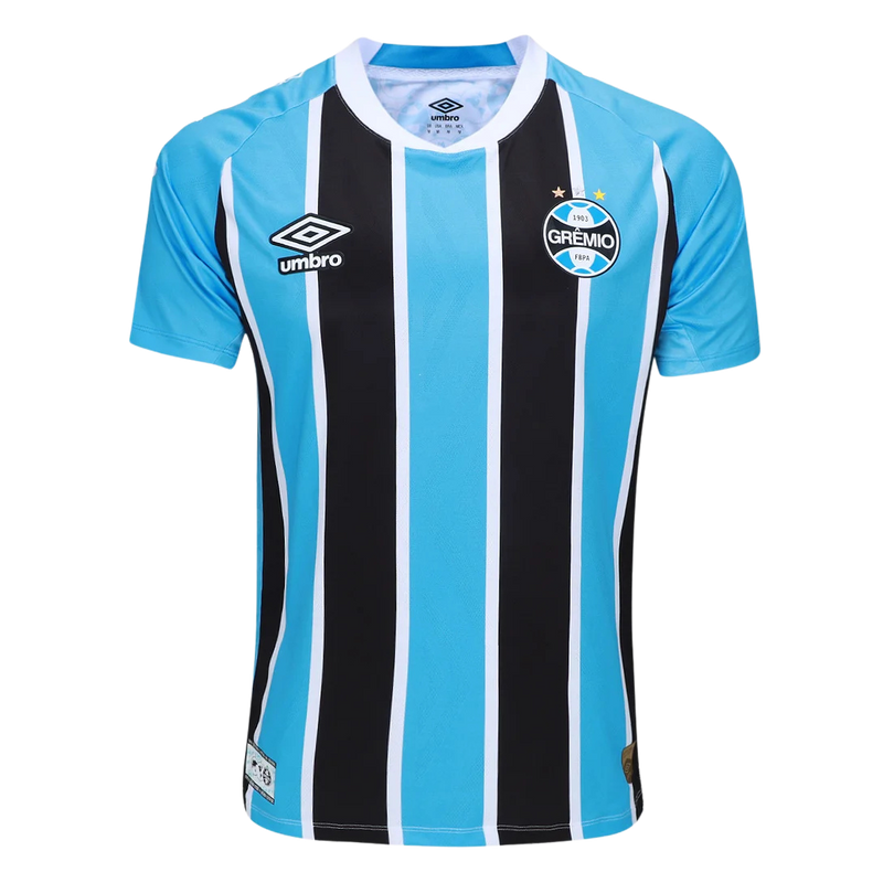 Camisa Grêmio I 24/25 - Torcedor Umbro Masculina - Azul e preta