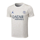 Conjunto Paris Saint-Germain Treino Camisa manga curta + short 24/25 - Masculino Jordan - Cinza