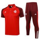 Adidas Men's 24/25 International Polo Set - Red and Wine