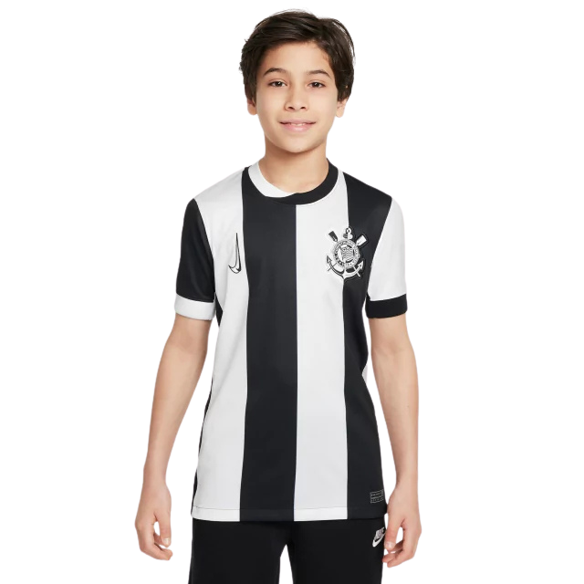 Kit Infantil Corinthians llI 24/25 - Nike - branco e preto