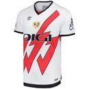 Camisa Rayo Vallecano I 24/25 - Torcedor Umbro Masculina - Branca com detalhes em vermelho