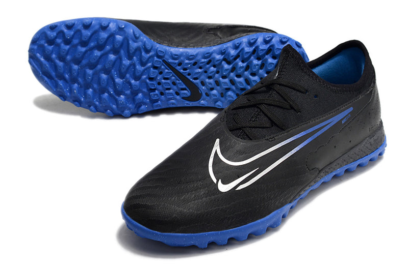 Chuteira de Campo Nike React Phantom GX Pro TF - Preto/Azul