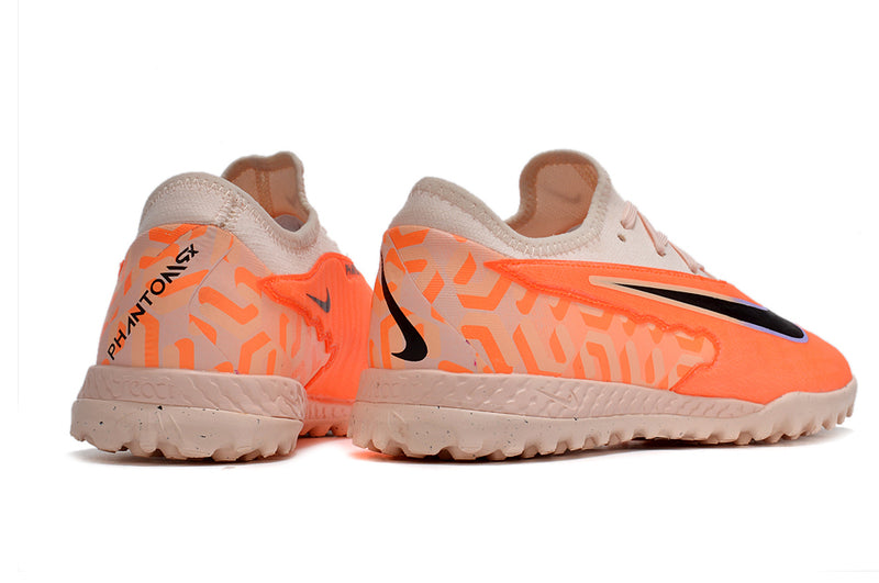 Chuteira de Campo Nike React Phantom GX Pro TF - Laranja