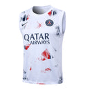 Paris Saint-Germain Training Set Tank Top Shirt + Shorts 24/25 - Men's Nike - White