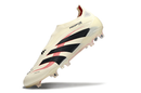 Chuteira de Campo Adidas Predator Elite LL sem cadarço FG - Bege