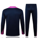 Conjunto Barcelona Treino 24/25 - Masculino Nike - Azul (Ombros Roxos)