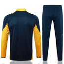 Conjunto Real Madrid Treino 24/25 - Masculino Adidas -  Azul Royal (gola amarela)