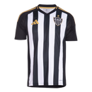 Camisa Atlético Mineiro I 25/26 - Torcedor Adidas Masculina - Preta com listras brancas com detalhes em amarelo