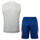 Conjunto Paris Saint-Germain Treino Camisa Regata + short 24/25 - Masculino Jordan - cinza claro