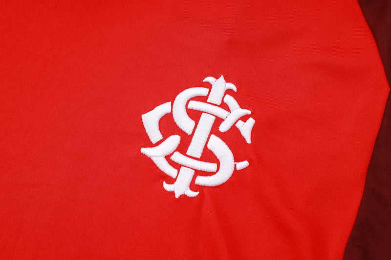 Conjunto Internacional Treino com calça cropped 24/25 - Masculino Adidas - Vermelho e vinho