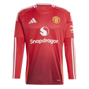 Camisa Manchester United I 24/25 - Torcedor Adidas Masculina - Vermelha com detalhes em branco