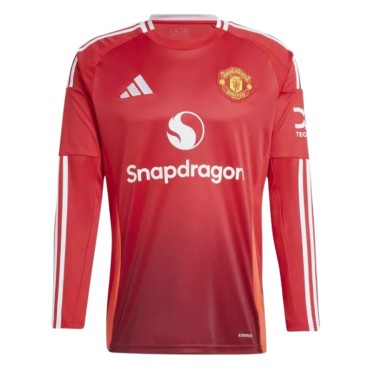 Camisa Manchester United I 24/25 - Torcedor Adidas Masculina - Vermelha com detalhes em branco