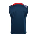 Conjunto Paris Saint-Germain Treino Camisa Regata + short 24/25 - Masculino Nike - azul royal (gola vermelha)