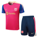 Barcelona Training Set Short Sleeve Shirt + Shorts 24/25 - Men's Nike - Red