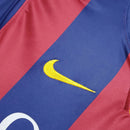 Camisa Barcelona Retrô 2014/2015 - Nike - Azul e Grená