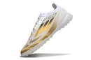 Chuteiras de futebol adidas F50 Pro TF - Branco/dourado