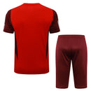 Conjunto Internacional Treino com calça cropped 24/25 - Masculino Adidas - Vermelho e vinho