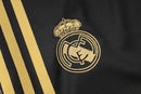 Conjunto Real Madrid Treino Camisa manga curta + short 24/25 - Masculino Adidas - Preta